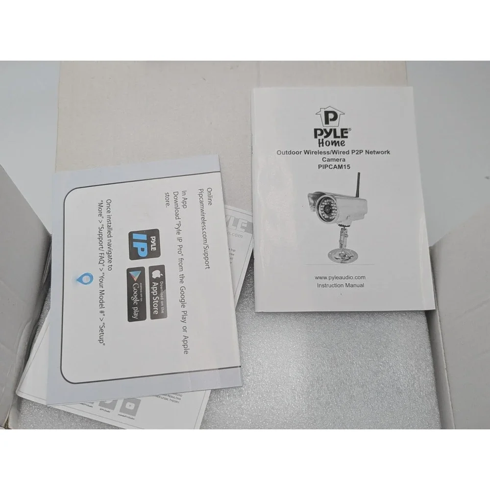 PYLE WIRELESS/WIRED P2P NETWORK PIPCAM15‎ NEW Open Box